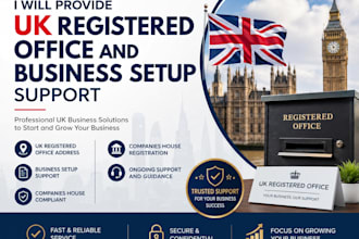 provide UK registered office and business setup support