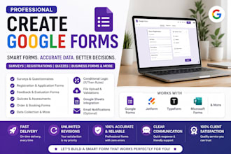 design intake forms, invoices, google forms, convert to fillable pdf
