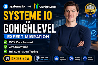 migrate systeme io to gohighlevel ghl funnel CRM migration