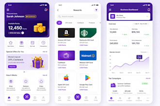 develop saas and custom b2c, b2b loyalty rewards app, coupons, discounts app