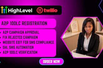 setup gohighlevel, twilio a2p 10dlc registration