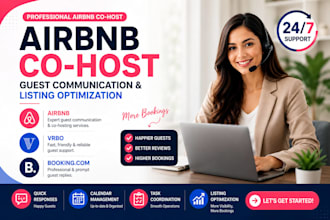 provide airbnb co hosting and listing optimization services