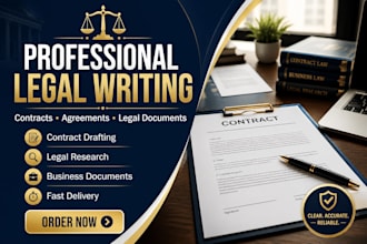 draft professional contracts, agreements, and legal documents