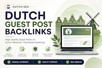 build high quality dutch SEO guest post backlinks