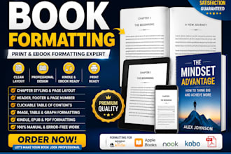 do book fomatting and layout, KDP book fomatting, and papperback, amazon KDP