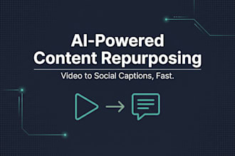 repurpose your video into social media captions using ai