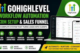 gohighlevel workflow automation, gohighlevel crm setup, gohighlevel expert