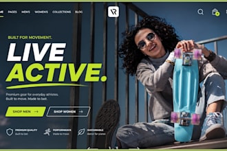 design adaptive clothing shopify store sport clothing store outdoor website