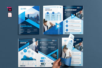design brochure, company profile, proposal, annual report