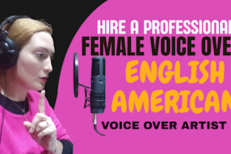record american voice over for business phone IVR voicemail, youtube narration