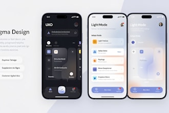 design beautiful mobile app ux ui in figma for ios