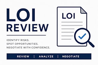 review your commercial lease loi