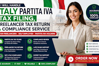 handle italy partita iva tax filing freelancer tax return and compliance service