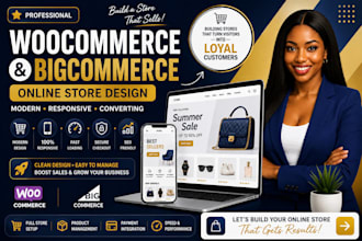 design bigcommerce online store woocommerce ecommerce website online shop