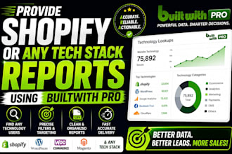 do lead generation, ecommerce and business leads with builtwith pro