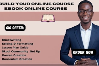 create ebook online course content ghostwrite ebook and skool course creation