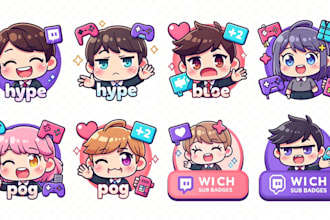 make custom twitch emotes and badges