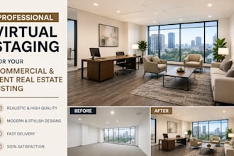 do professional 360 virtual staging for your commercial and real estate listing