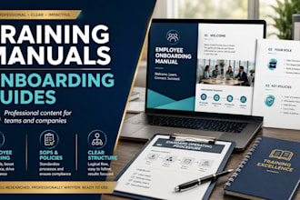 create professional training manuals and onboarding guides