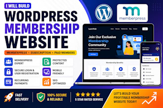 build a wordpress membership website with memberpress