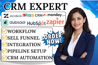setup hubspot client onboarding dubsado zoho crm zendesk gohighlevel zapier crm