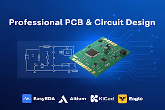 design circuit schematic and pcb layout in easyeda, altium, eagle, and kicad