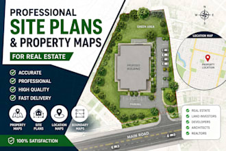 create professional site plans and property maps for real estate