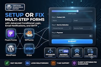 setup or fix fluent forms pro wpforms multi step form with conditional logic