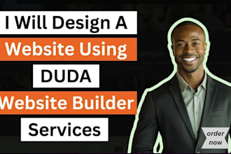 build a professional website using duda website builder