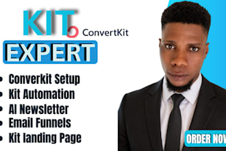 setup convertkit automation kit landing page ai newsletter email funnels