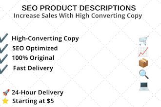 write SEO product descript