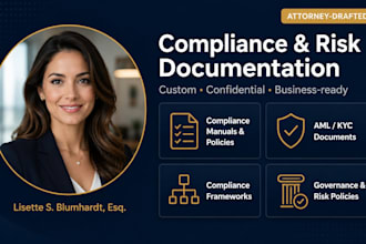 write legally sound aml, kyc and regulatory compliance documents as US attorney