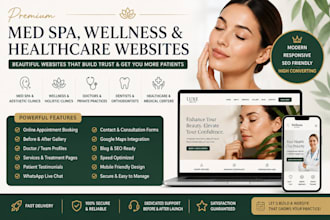 build med spa website, wellness, healthcare website doctors, aesthetic clinics
