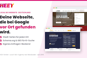 deine lokal SEO optimierte business webseite für deutschland erstellen
