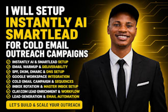 setup instantly ai smartlead for cold email outreach campaigns email marketing