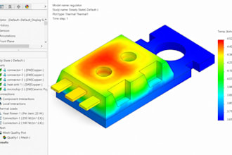 fea analysis, cfd analysis, thermal analysis using ansys and solidworks