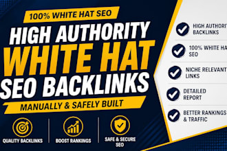 build high authority white hat SEO backlinks manually