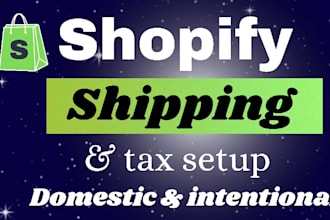 setup shopify shipping, fulfillment and tracking