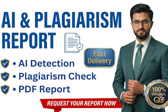 generate plagiarism and ai report in minutes