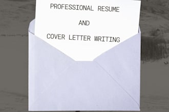 write or edit a professional resume, CV and cover letter