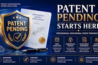 patent filing, secure patent pending status with a provisional patent