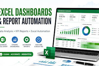 automate excel reports and create dashboards