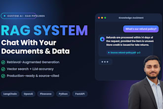 build a custom rag system which chat with your documents