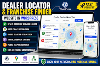 create a dealer locator and franchise finder website in wordpress