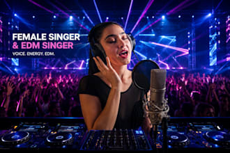 record female edm vocal, afro house track and toplines for melodic techno