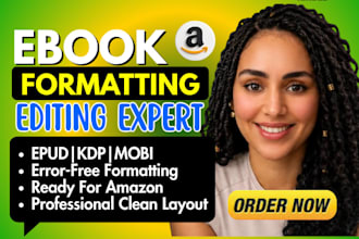 do expert ebook  formatting, epub conversion, proofreading and book editing