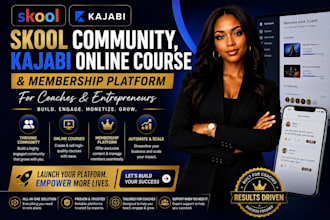 setup skool community kajabi online course and membership platform for coaches