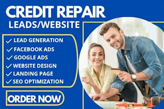 credit repair leads automation sales funnel credit repair website tax website