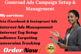 promote gumroad store meta facebook tiktok pinterest ads strategy expert