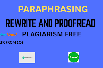 proofread or rewrite your articles